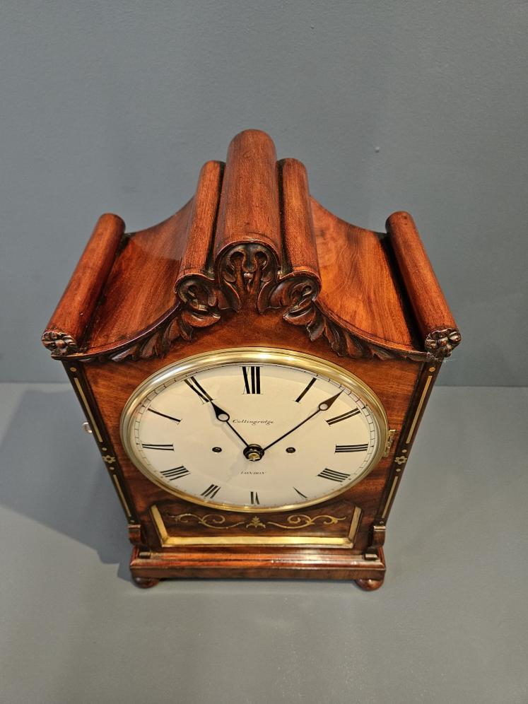 Fine Quality William IV London Bracket Clock and Bracket - Image 9