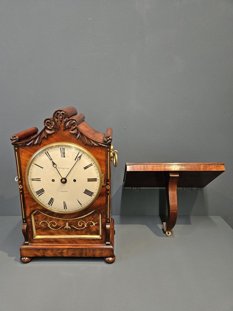 Fine Quality William IV London Bracket Clock and Bracket - Image 3