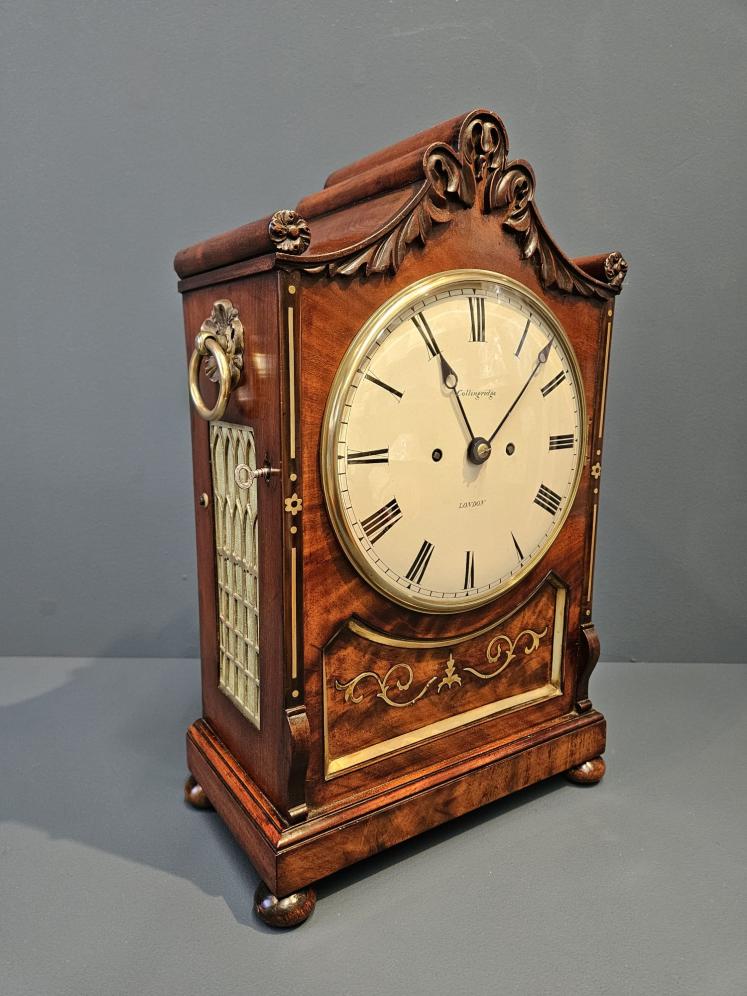 Fine Quality William IV London Bracket Clock and Bracket - Image 2