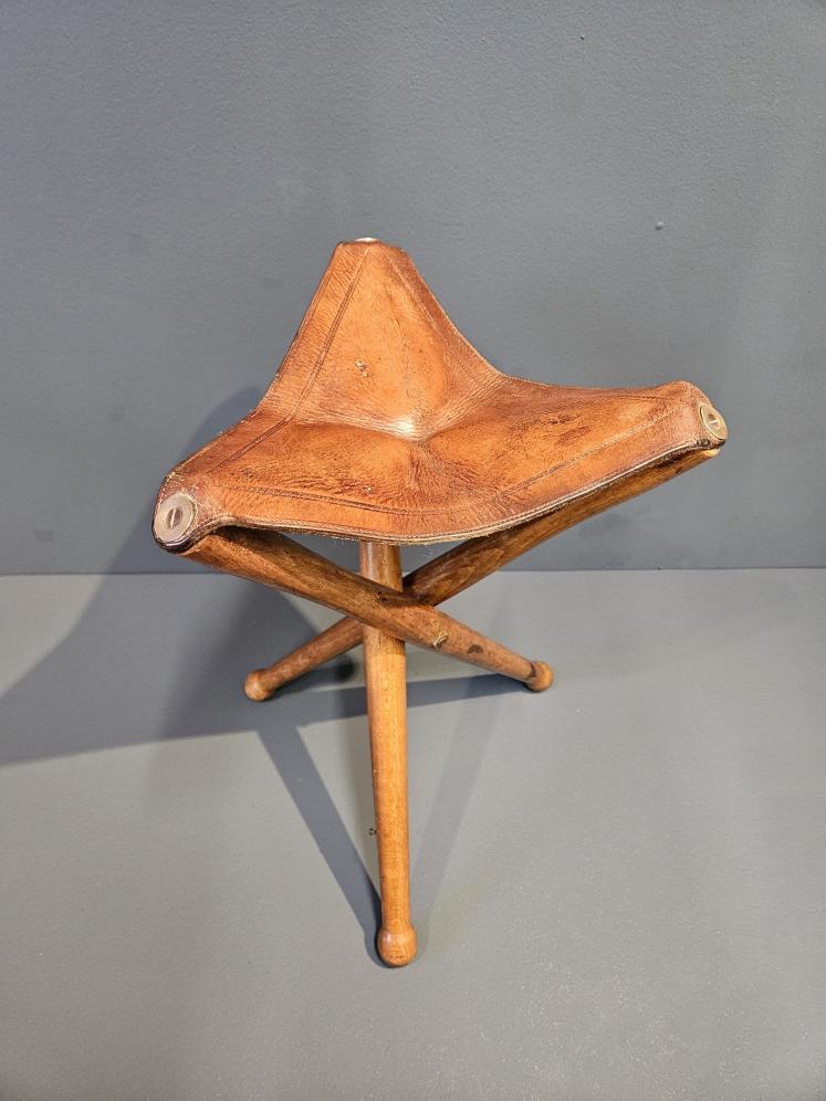 Arts and Crafts Folding Campaign Stool - Image 8