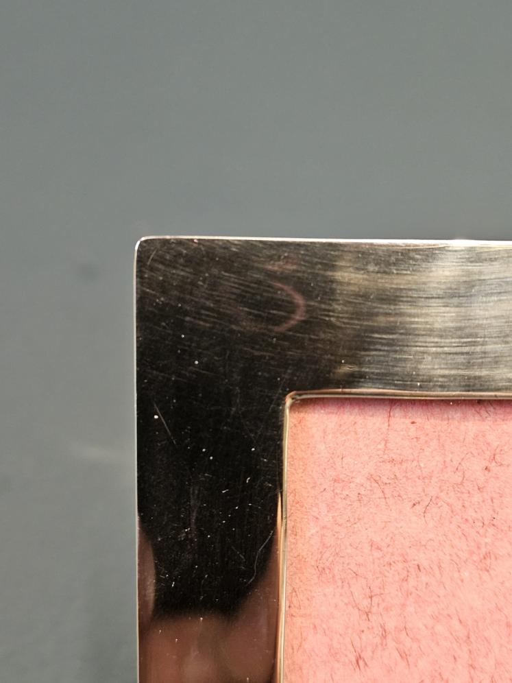 Small Plain Silver Photo Frame - Image 3