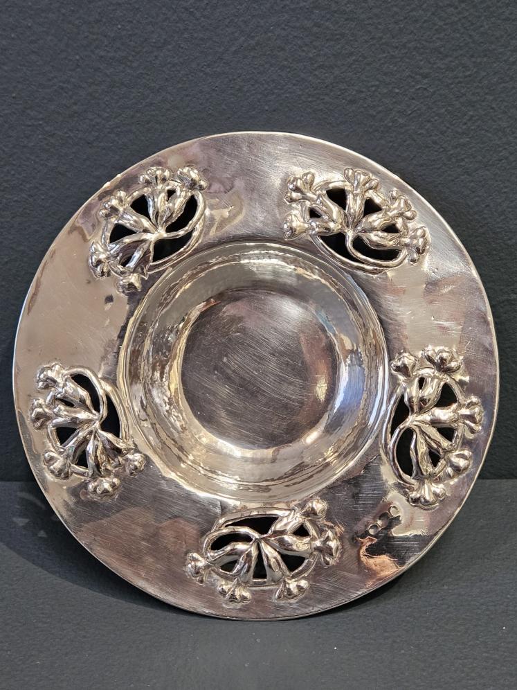 Superb Edwardian Art Nouveau Silver Dish - Image 5