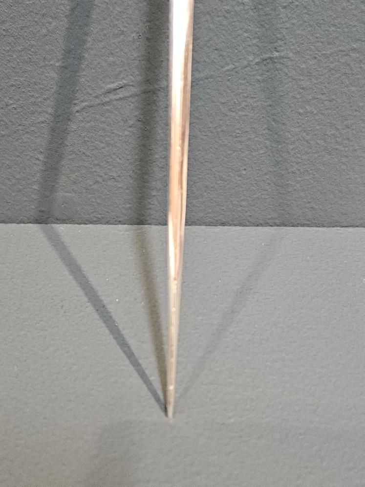 Early Victorian Cast Silver Wreath Top Paper Knife - Image 7