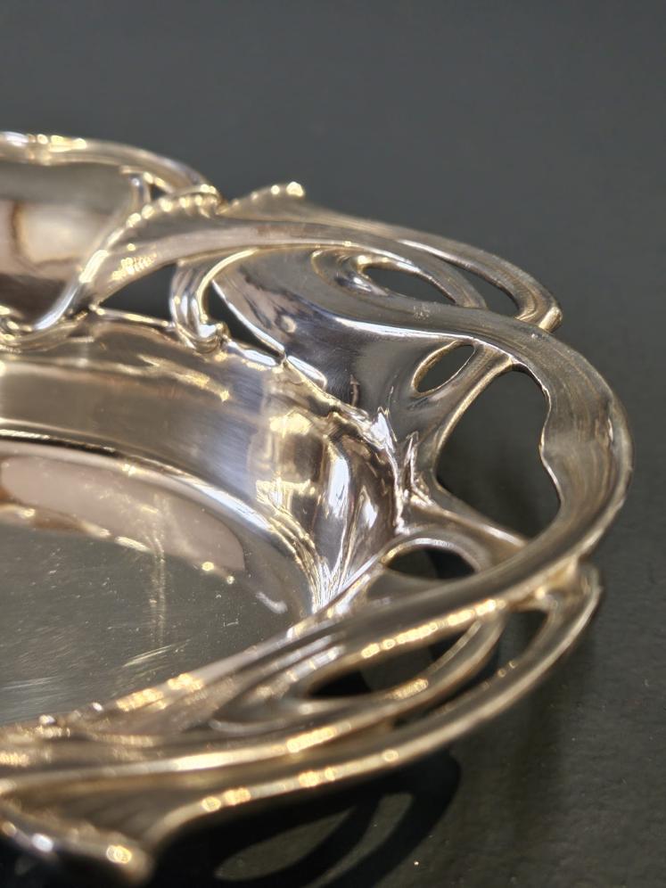 Fine Quality Edwardian Silver Art Nouveau Dish - Image 6