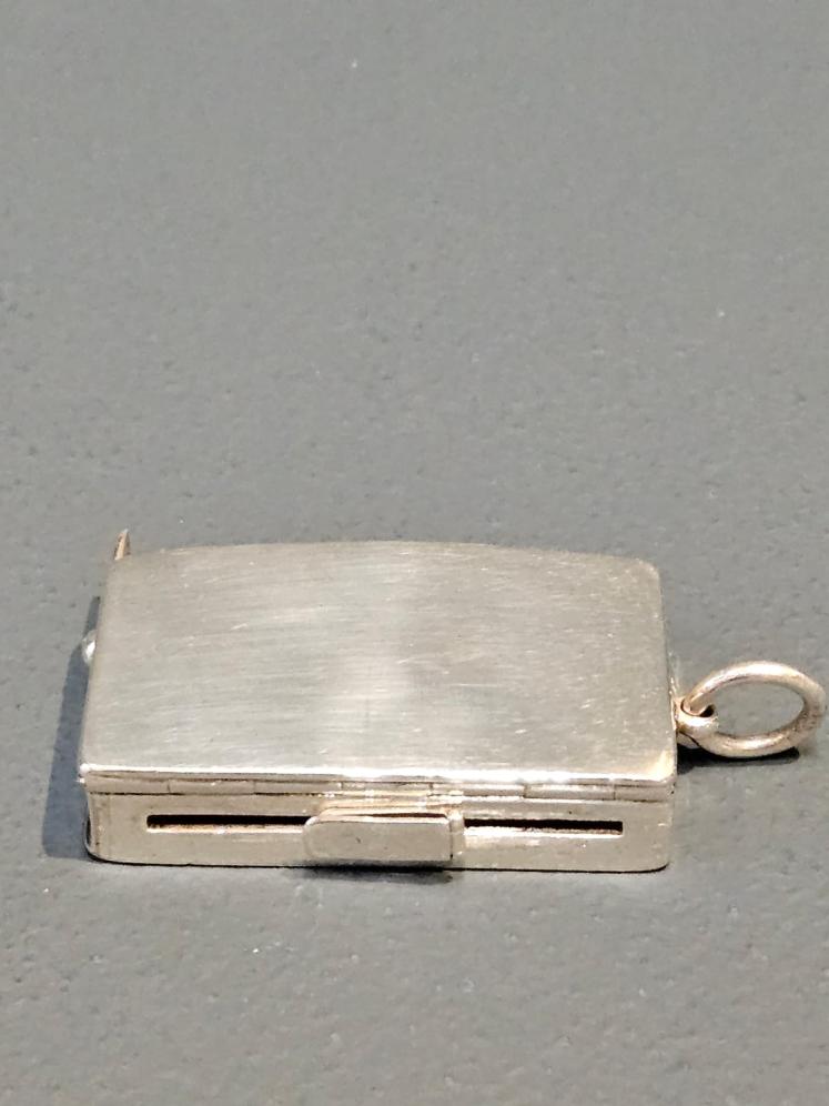 Victorian Silver Cheroot Cutter with Piercer and Vesta Case - Image 8
