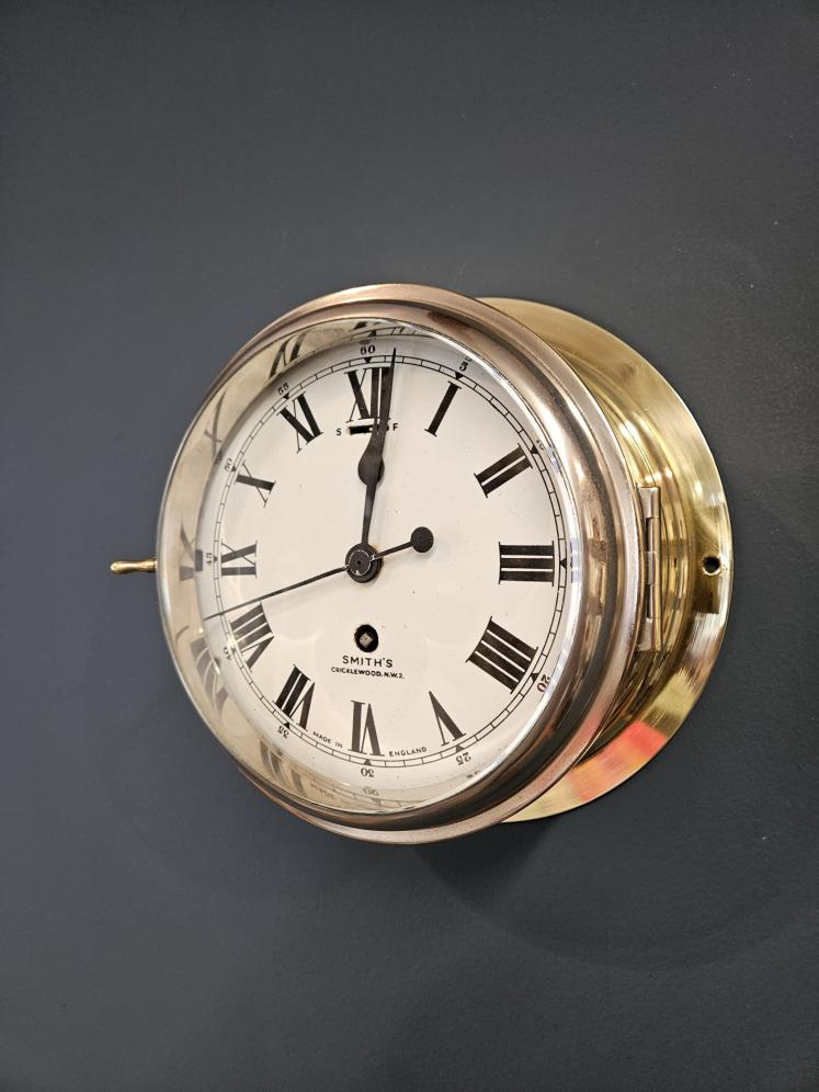 Victorian Seconds Sweep Ships Clock by Smiths, Cricklewood - Image 1