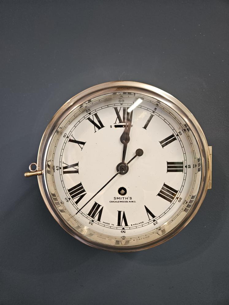 Victorian Seconds Sweep Ships Clock by Smiths, Cricklewood - Image 6