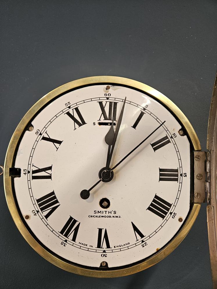 Victorian Seconds Sweep Ships Clock by Smiths, Cricklewood - Image 5