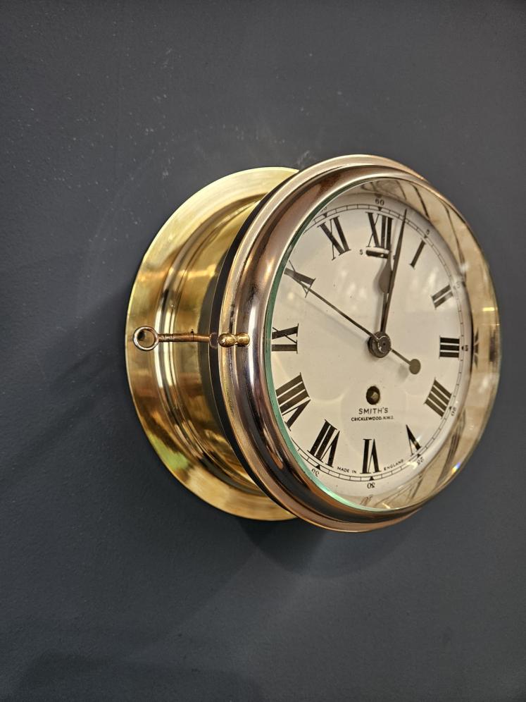 Victorian Seconds Sweep Ships Clock by Smiths, Cricklewood - Image 3
