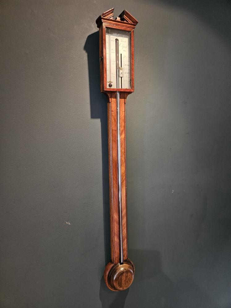 Georgian Mahogany York Stick Barometer - Image 7