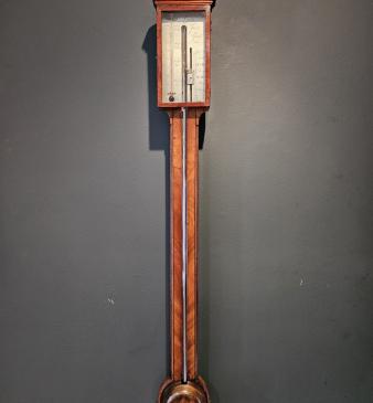 Georgian Mahogany York Stick Barometer - Image