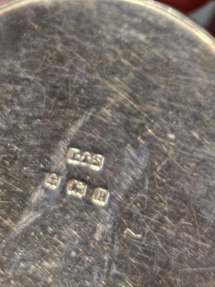 Silver and Inlaid Tortoise Shell Table Top Pill Pot - Image 5