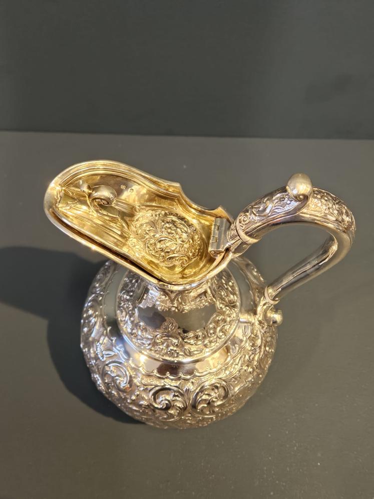 Superb Victorian 18 Troy Oz Glasgow Silver Wine Jug - Image 6