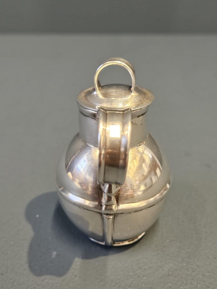 Silver Cream Jug with Guernsey Hallmark - Image 5