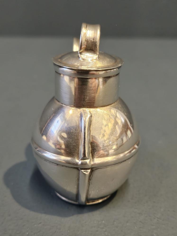 Silver Cream Jug with Guernsey Hallmark - Image 3