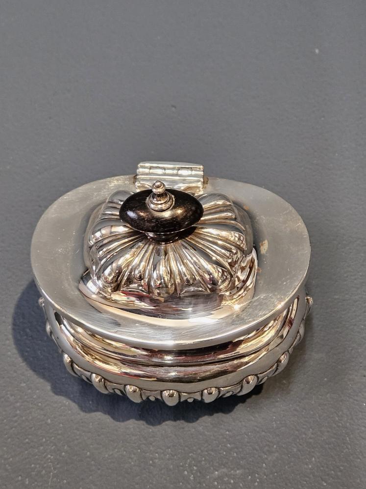 George V Silver Hinged Top Silver Tea Caddy - Image 5