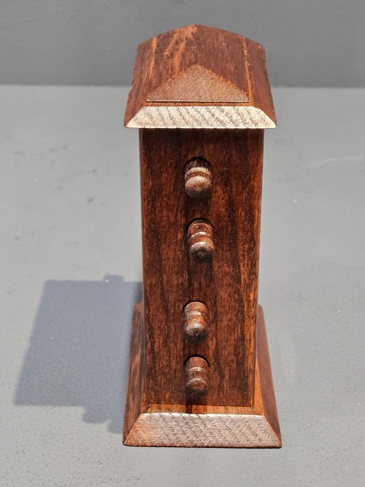 Small Edwardian Oak Perpetual Desk Calendar - Image 5