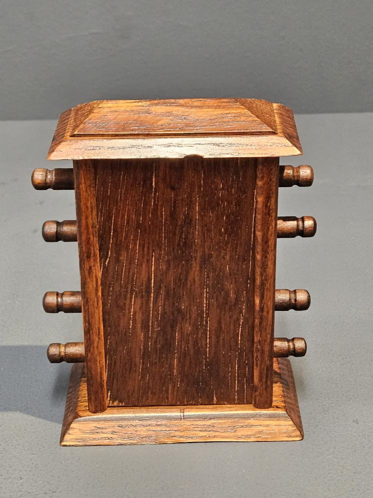 Small Edwardian Oak Perpetual Desk Calendar - Image 3