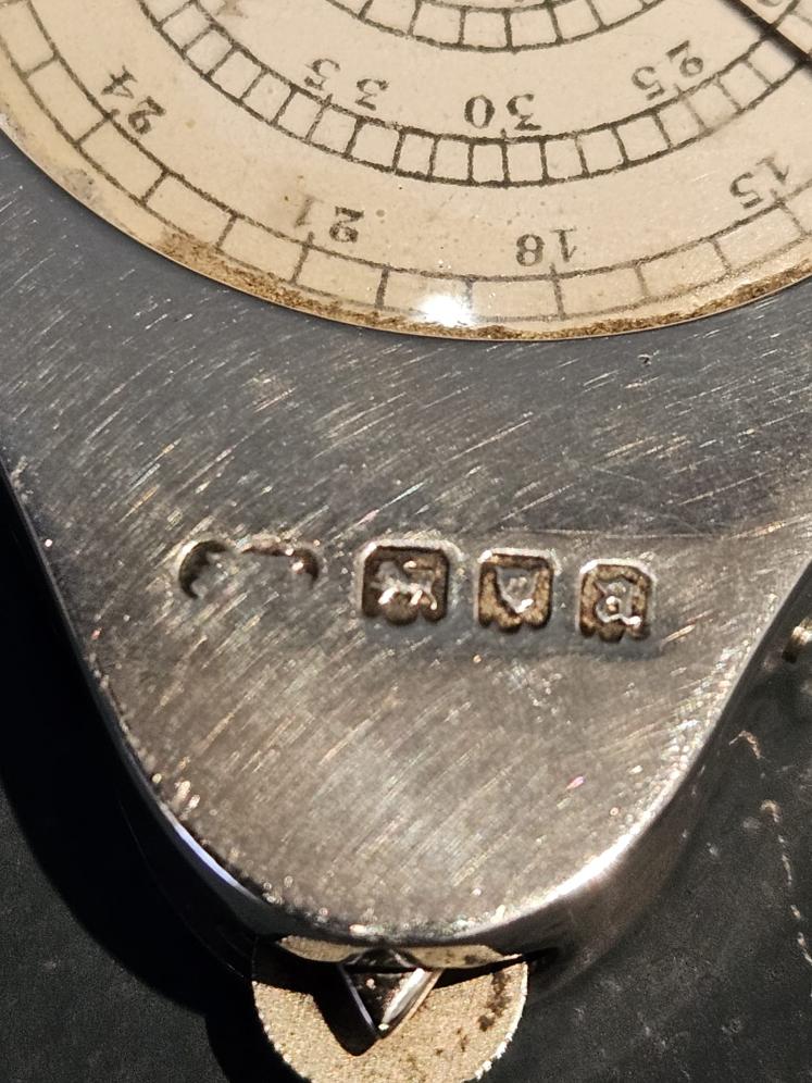 Rare George V Silver Map Measure, Compass and Magnifier Combination - Image 14