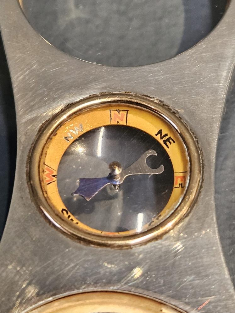 Rare George V Silver Map Measure, Compass and Magnifier Combination - Image 7