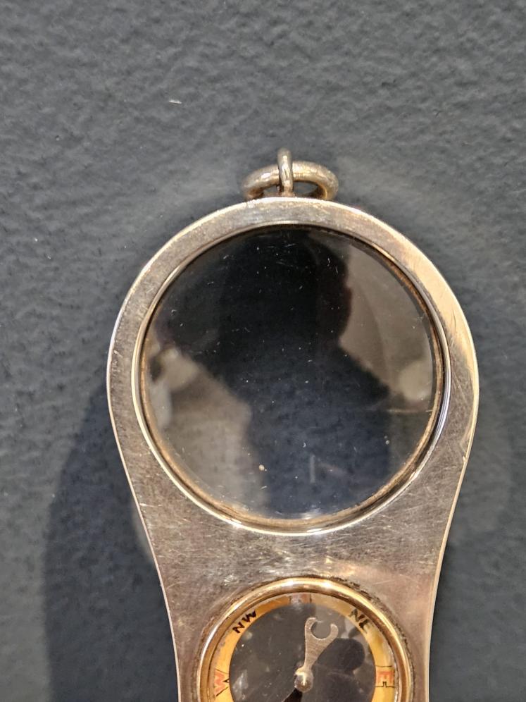 Rare George V Silver Map Measure, Compass and Magnifier Combination - Image 5