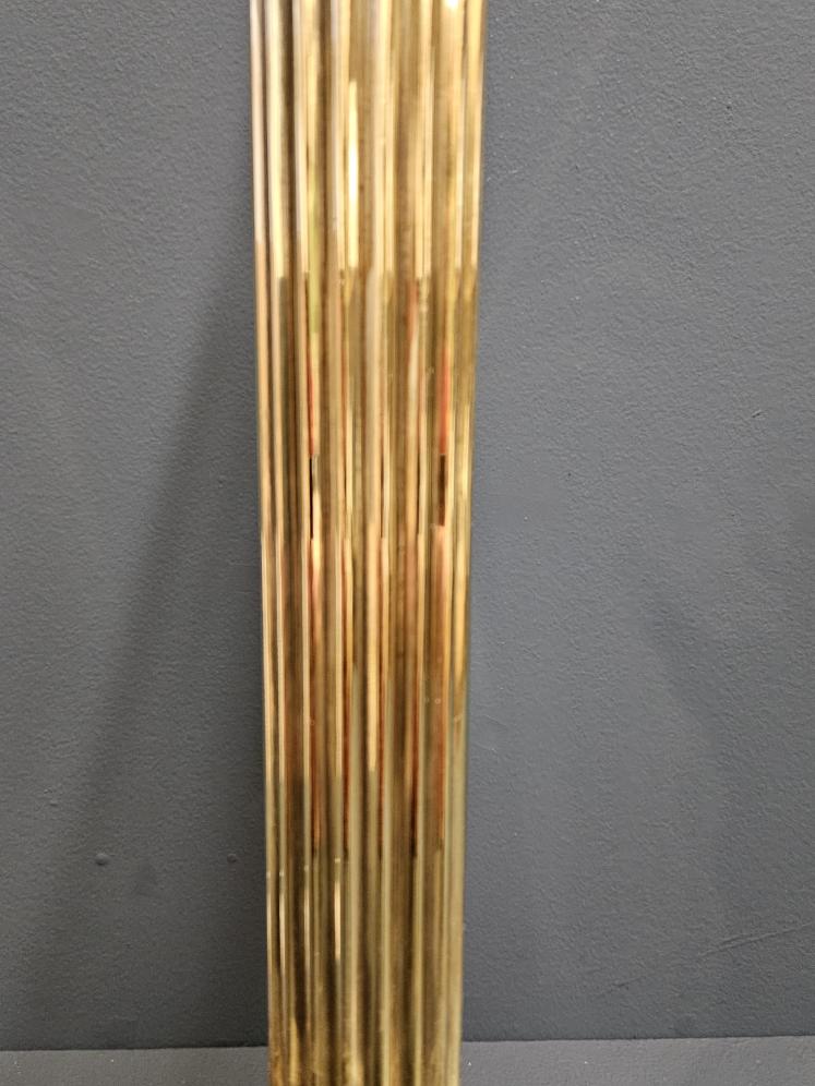 Large Edwardian Brass Corinthian Column Table Lamp - Image 7