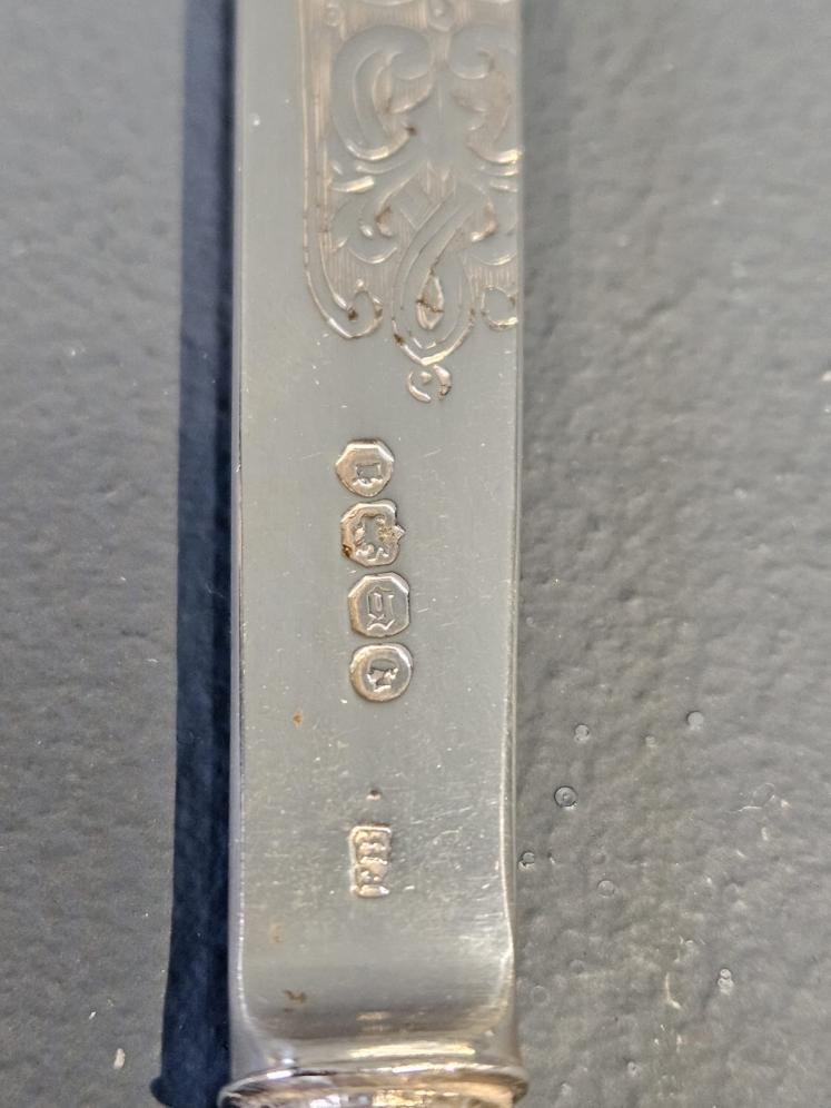 Victorian Silver and Tortoise Shell Paper Knife - Image 6