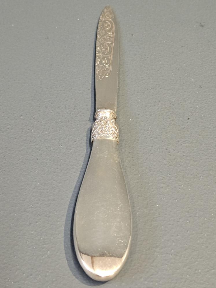 Victorian Silver and Tortoise Shell Paper Knife - Image 5