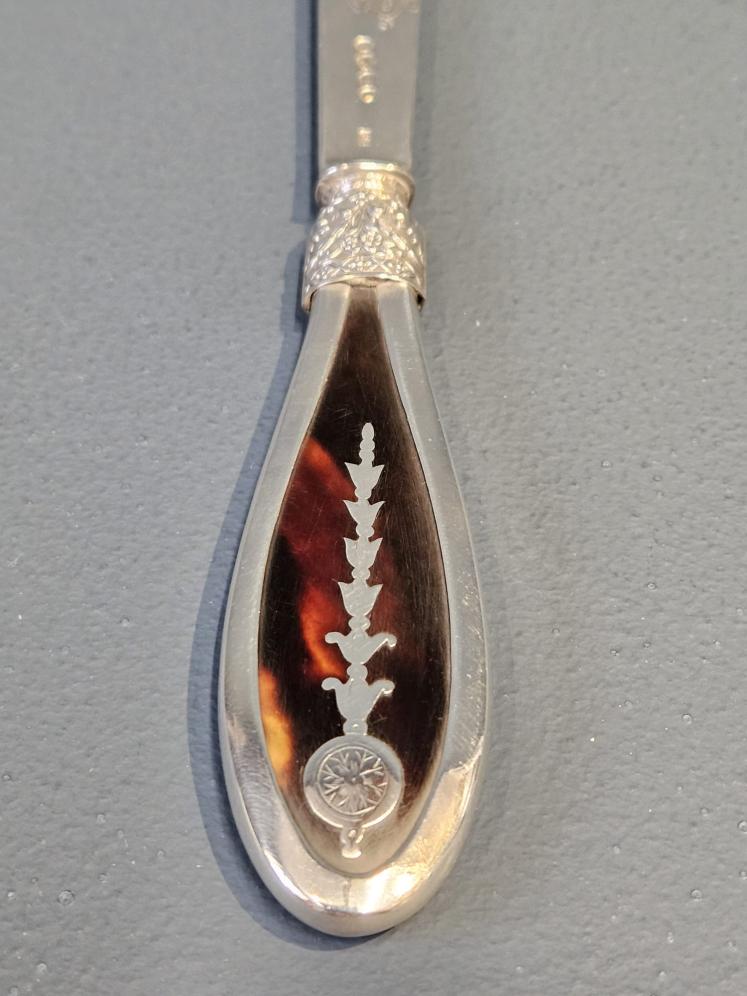 Victorian Silver and Tortoise Shell Paper Knife - Image 3