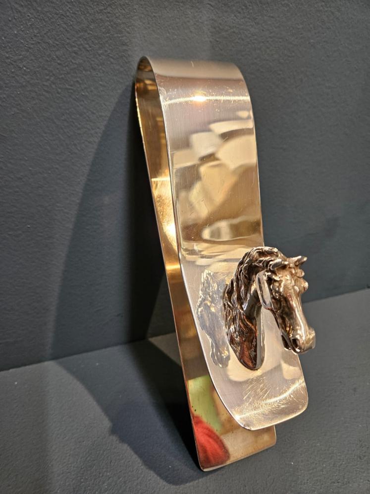 Hermes Silver Plated Horse Head Newspaper Clip - Image 7