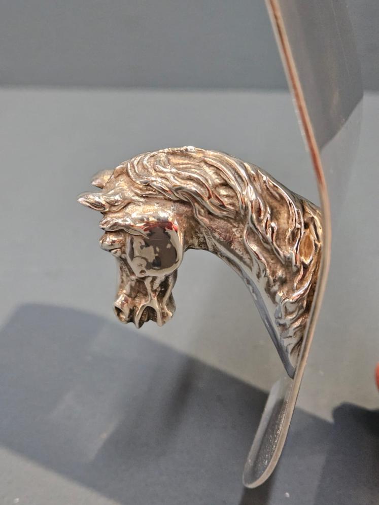 Hermes Silver Plated Horse Head Newspaper Clip - Image 6