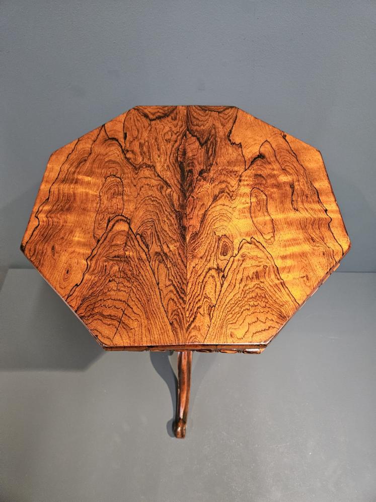 William IV Rosewood Octagonal Occasional Table - Image 5