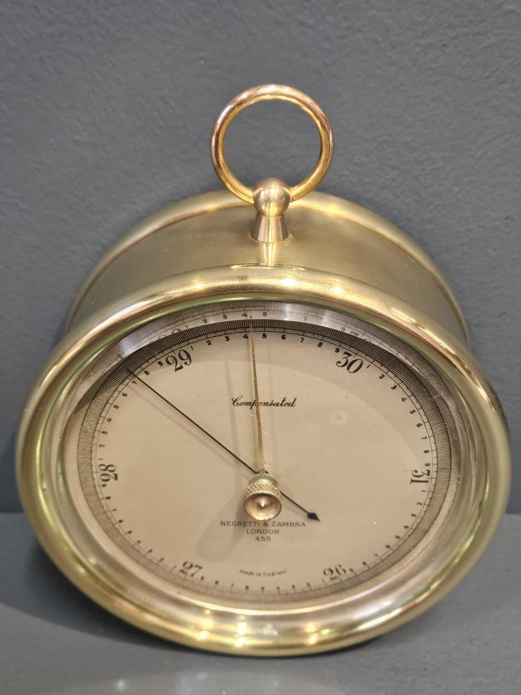 Negretti & Zambra Brass Cased Marine Barometer - Image 6