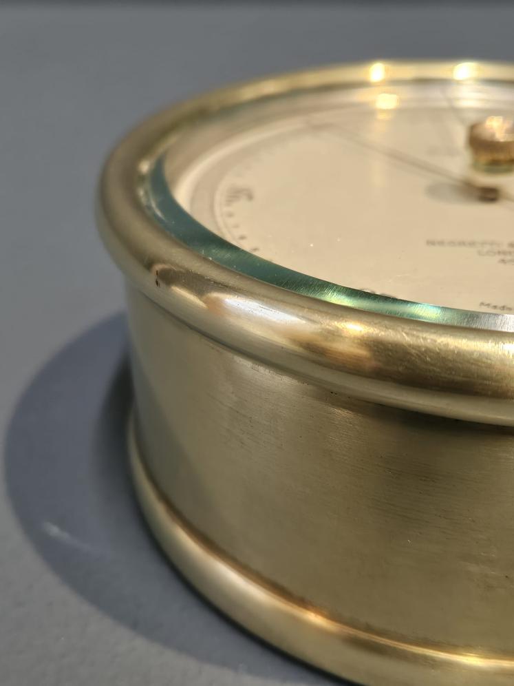 Negretti & Zambra Brass Cased Marine Barometer - Image 5