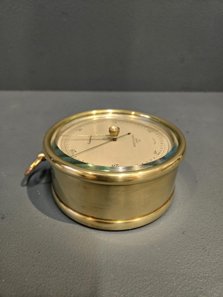 Negretti & Zambra Brass Cased Marine Barometer - Image 4