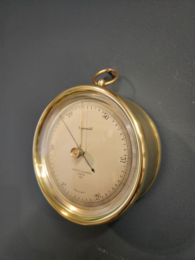 Negretti & Zambra Brass Cased Marine Barometer - Image 1