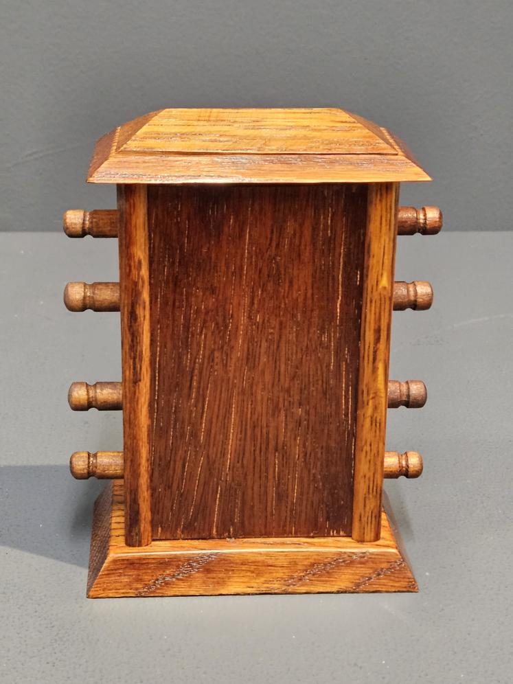 Edwardian Oak Perpetual Desk Calendar - Image 5