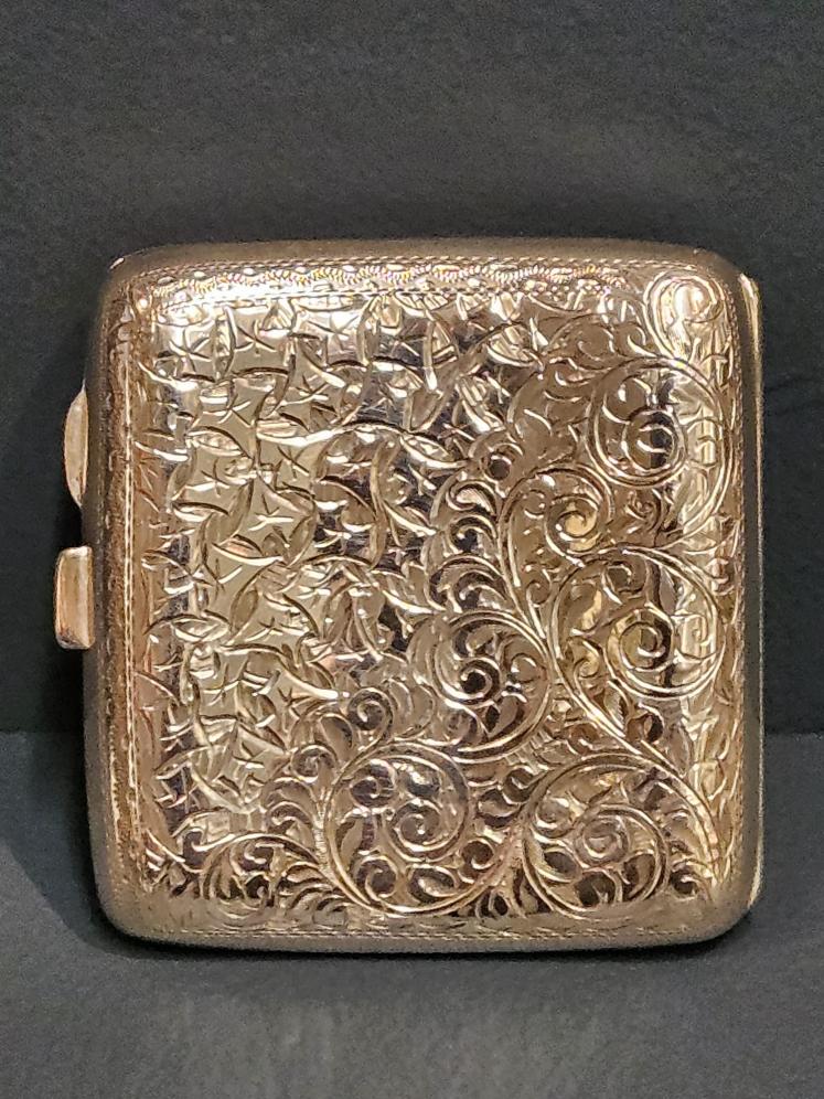 Chased Silver Cheroot Case  - Image 3