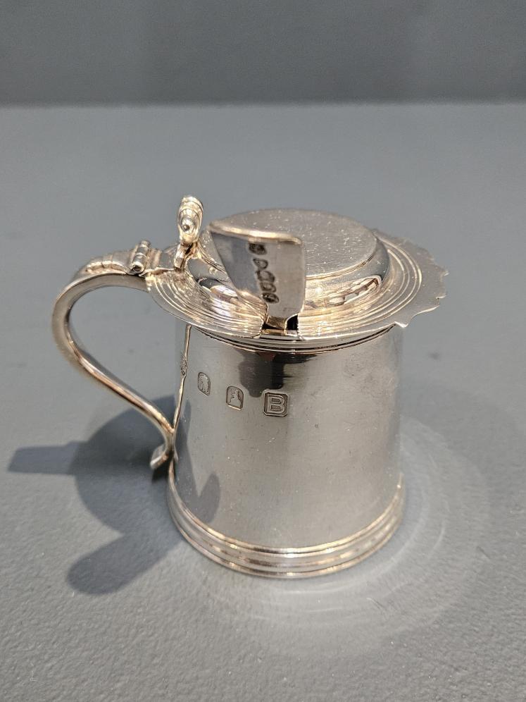 Rare Britannia Silver Mustard Pot - Image 7