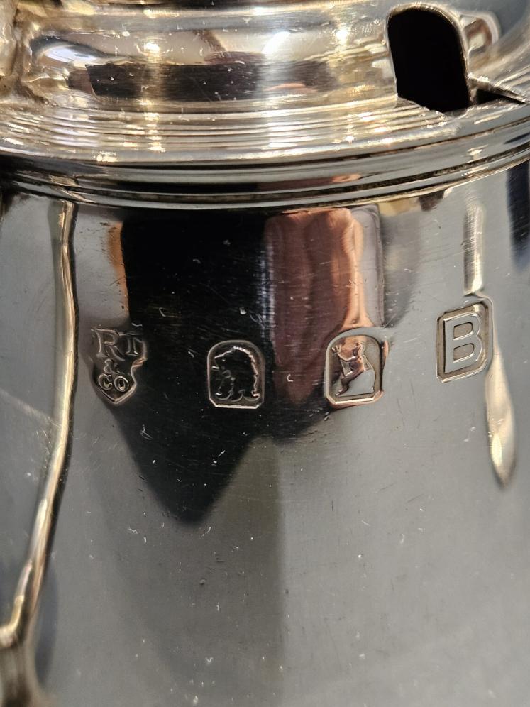 Rare Britannia Silver Mustard Pot - Image 6