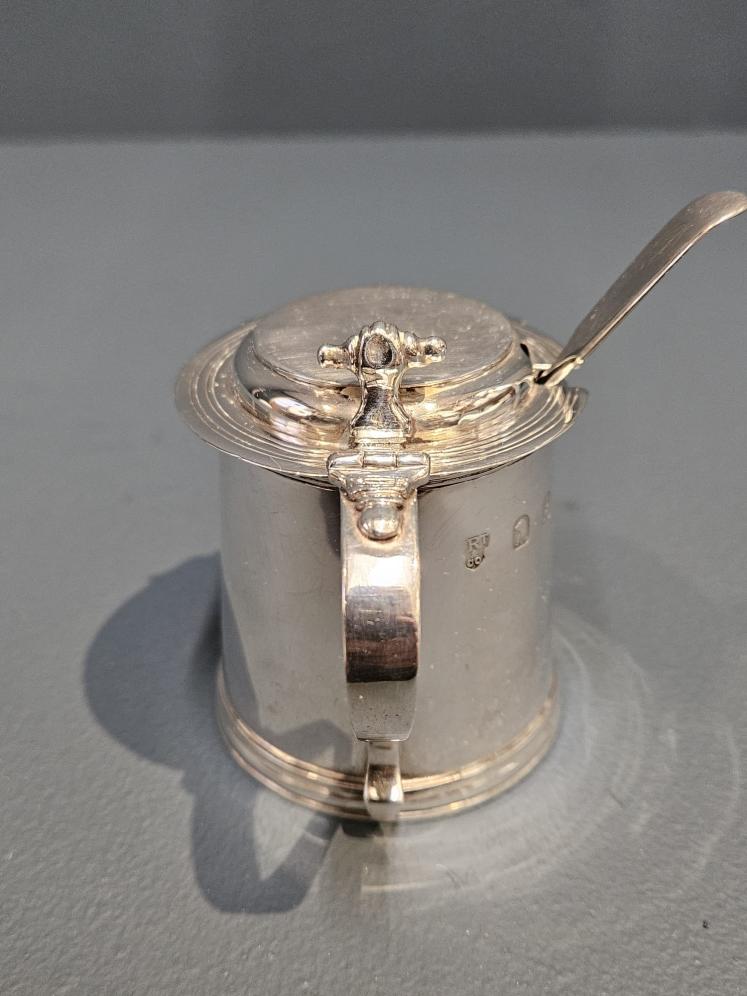 Rare Britannia Silver Mustard Pot - Image 3