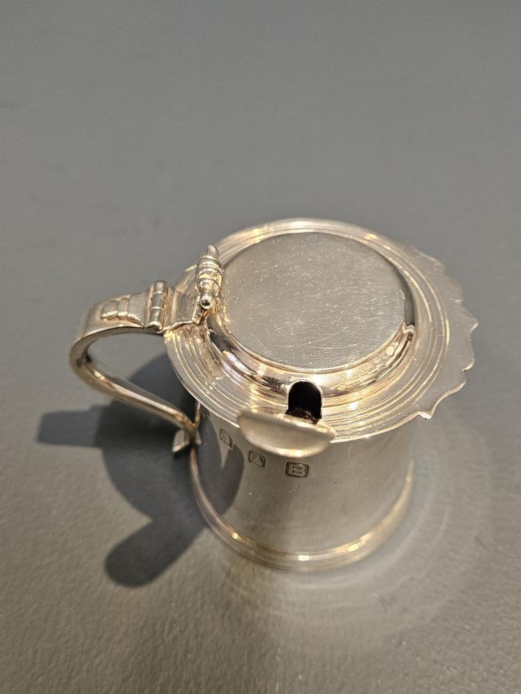 Rare Britannia Silver Mustard Pot - Image 2