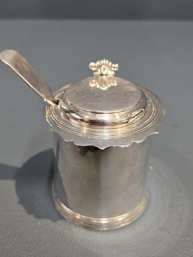 Rare Britannia Silver Mustard Pot - Image 1
