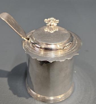 Rare Britannia Silver Mustard Pot - Image