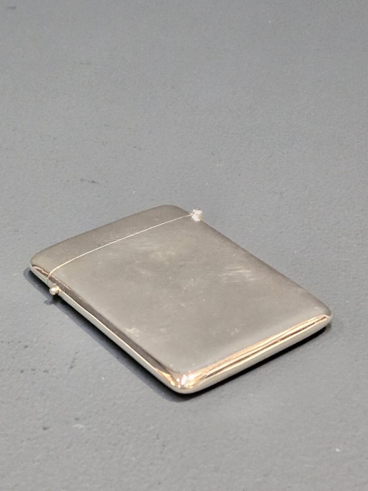Immaculate George V Polished Silver Card Case - Image 5
