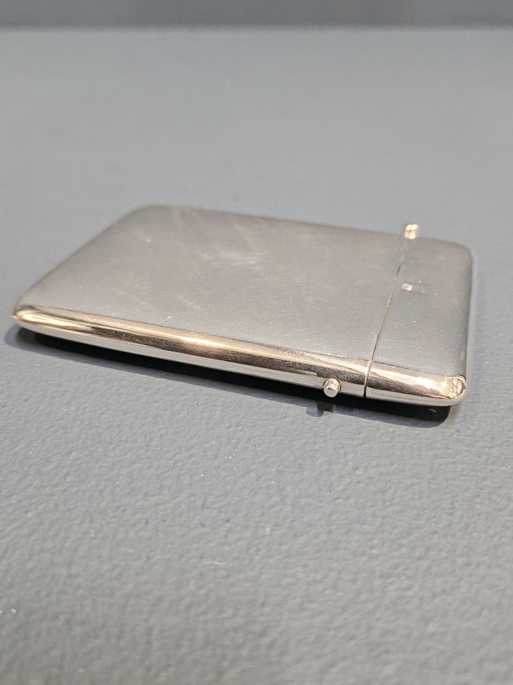 Immaculate George V Polished Silver Card Case - Image 1