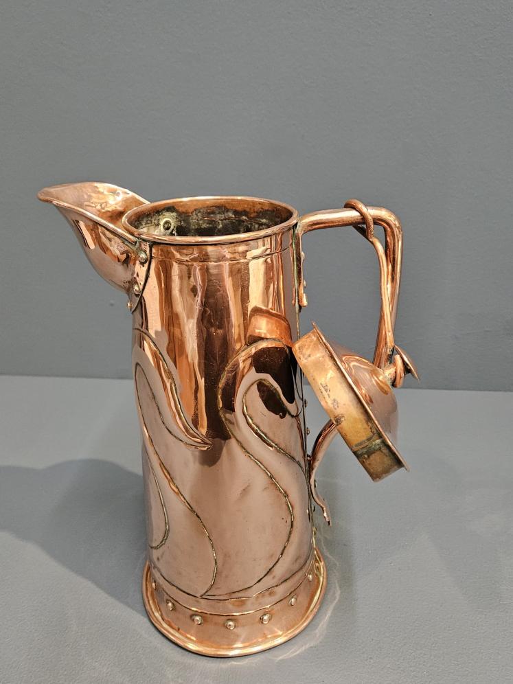Art Nouveau Copper Coffee Pot - Image 6