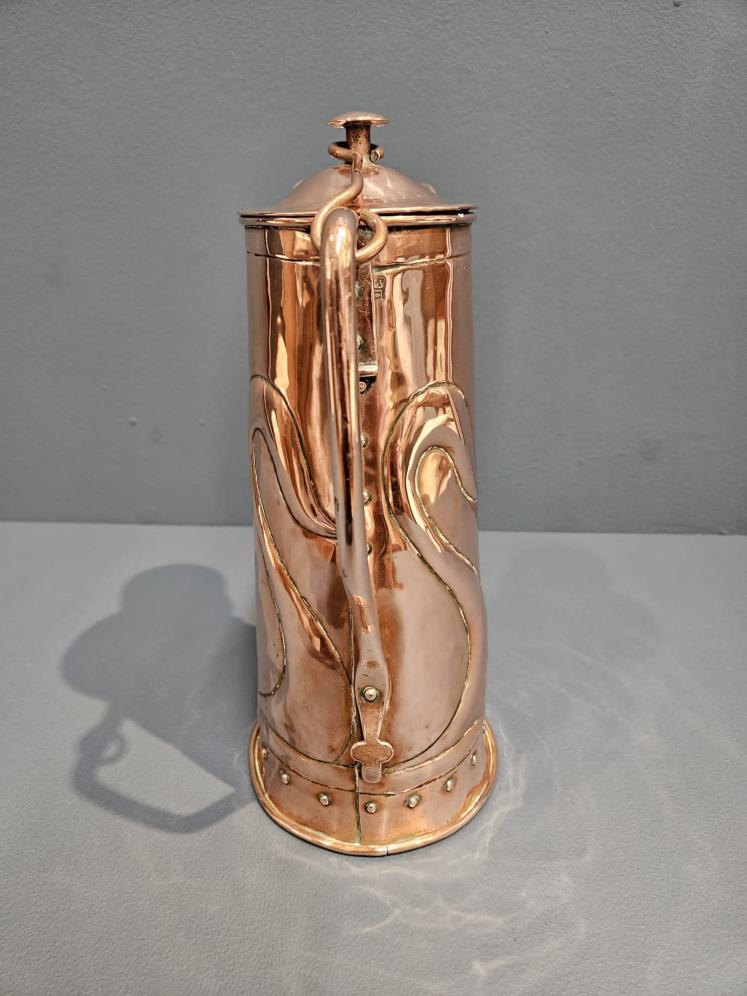 Art Nouveau Copper Coffee Pot - Image 2