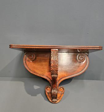Superb William IV Mahogany Wall Bracket - Image