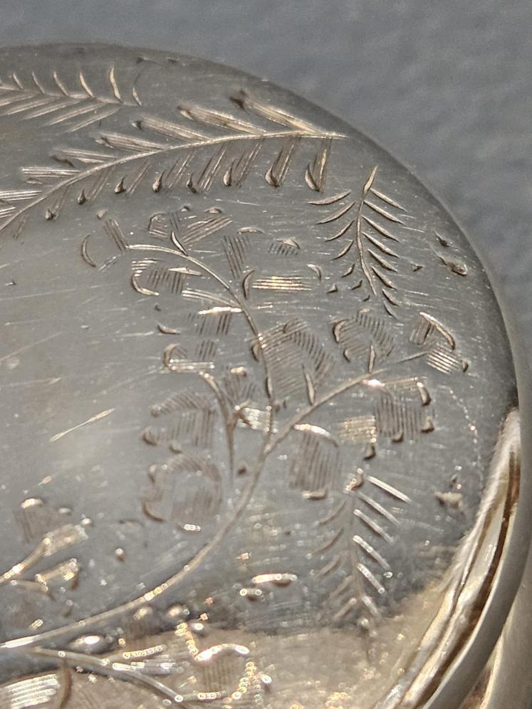 Victorian Silver Aesthetic Design Pill Box - Image 6